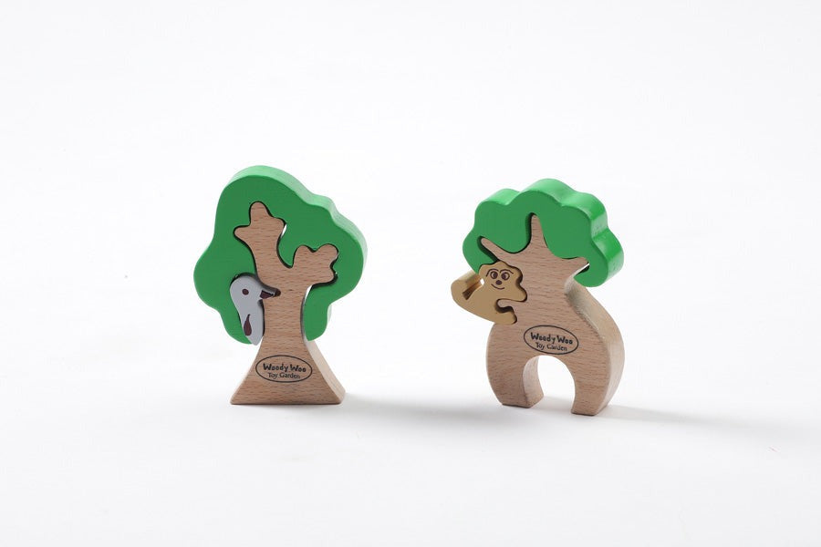 Wooden Animals - Forest Plate With Trees