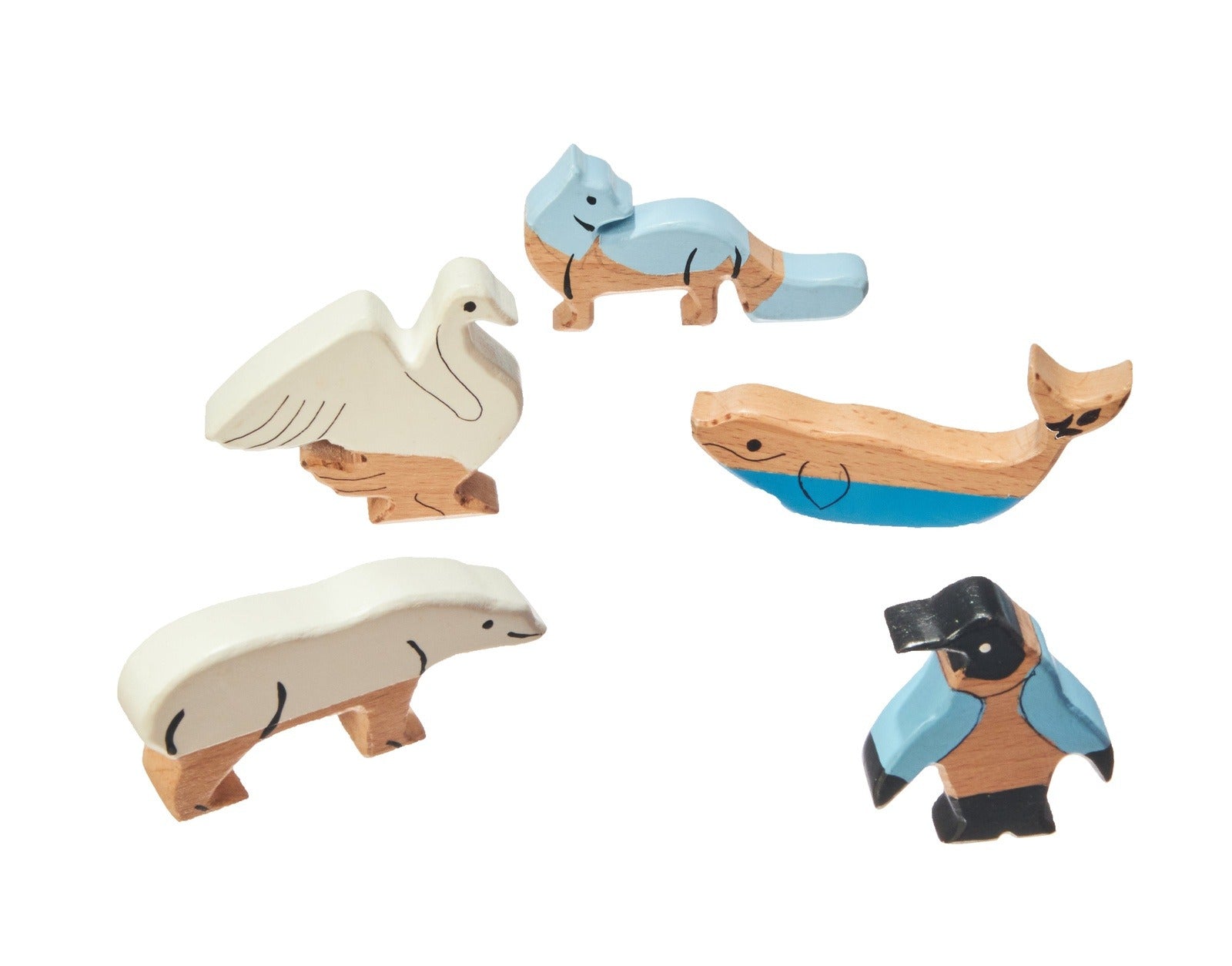 Wooden Animals - Ocean Animals with Tray