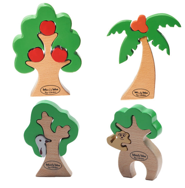 Online Handmade Wooden Animals & Trees Toys for Kids